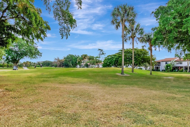 surrounding community featuring a yard