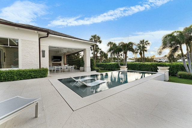 view of pool with a patio