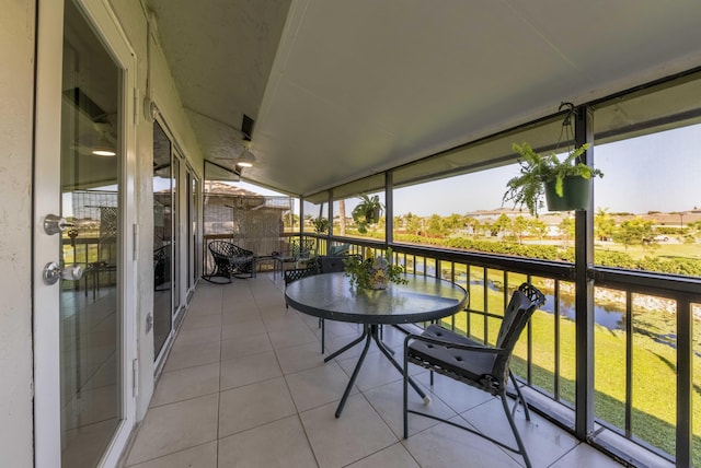 sunroom with a healthy amount of sunlight