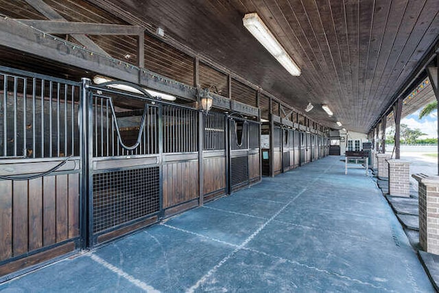 view of horse barn