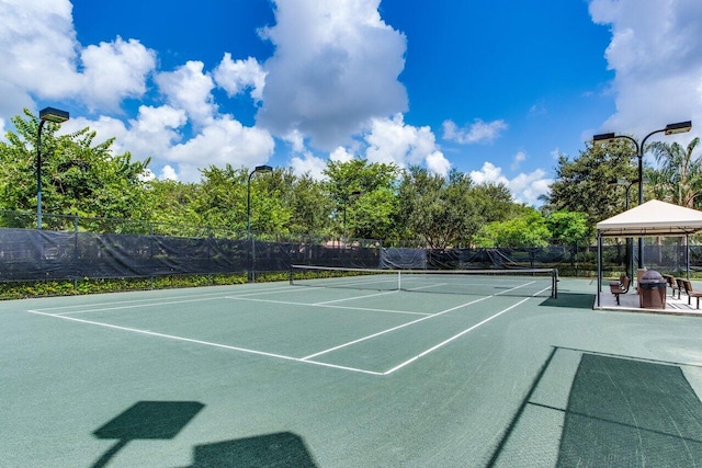 view of tennis court