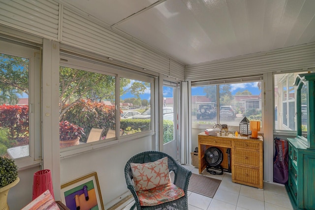 view of sunroom