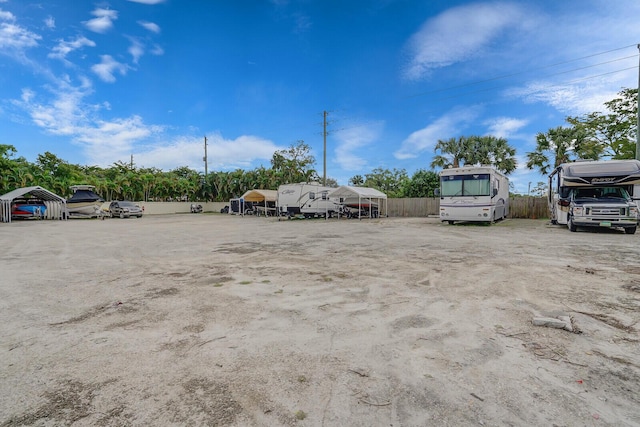 view of car parking featuring a carport