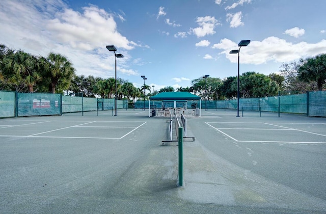 view of tennis court