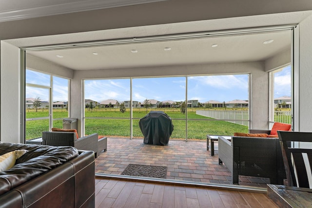 view of sunroom / solarium