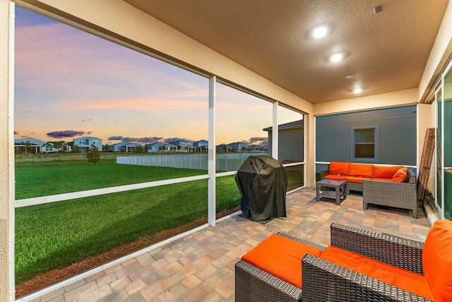 view of sunroom