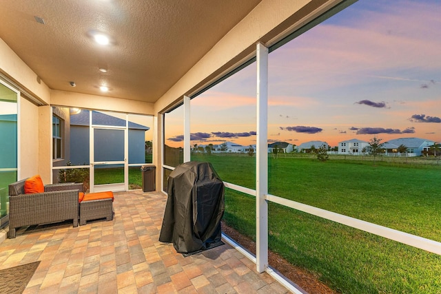 view of sunroom