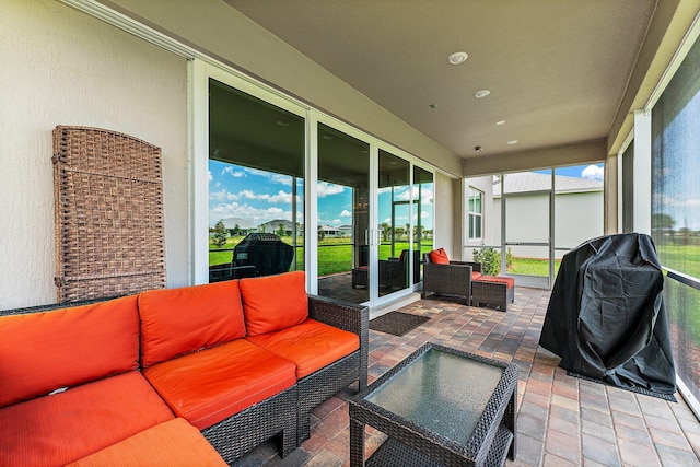 view of sunroom / solarium