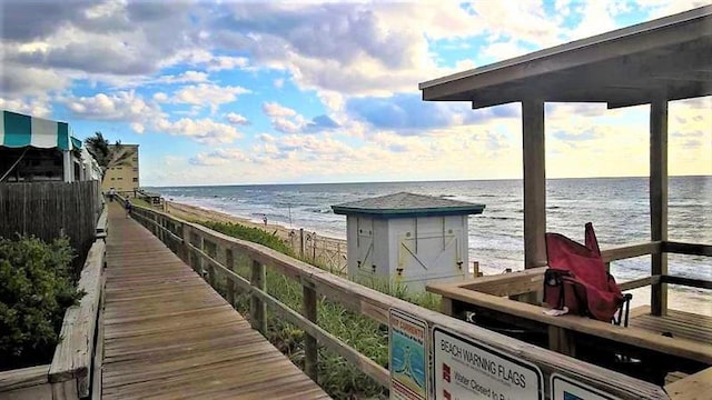 water view with a beach view