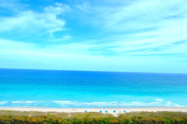 property view of water with a view of the beach