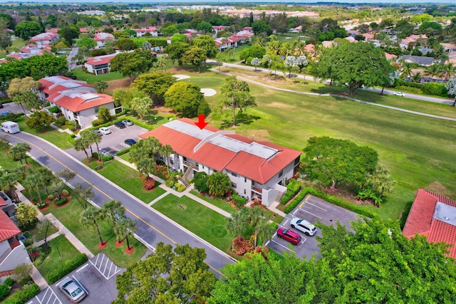 bird's eye view featuring a residential view