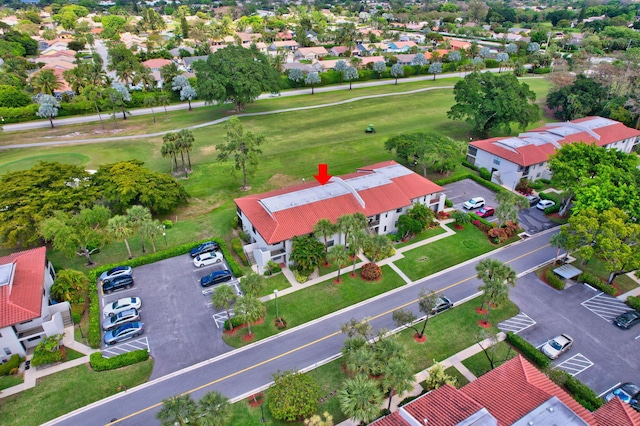 bird's eye view featuring a residential view