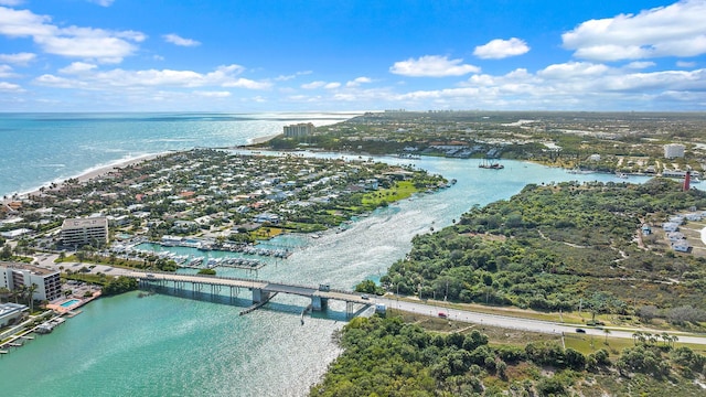 189 Shelter Ln, Jupiter Inlet Colony, FL 33469 - aerial view featuring a water view