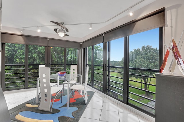 sunroom featuring a wealth of natural light