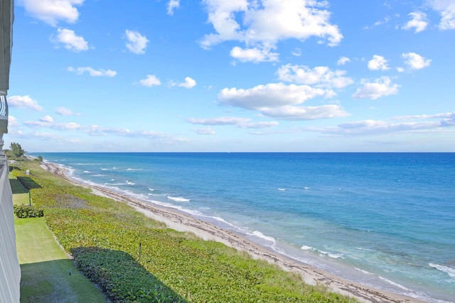 water view with a beach view