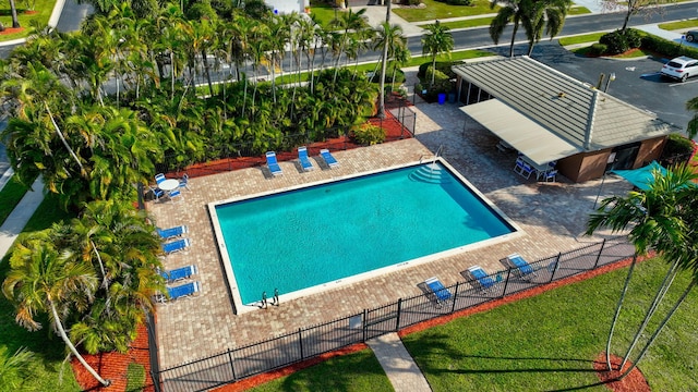 view of pool with a patio area