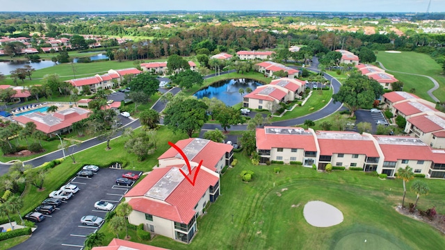 8315 Casa Del Lago Unit F, Boca Raton, FL 33433 - aerial view of residential area with a golf club and a nearby body of water