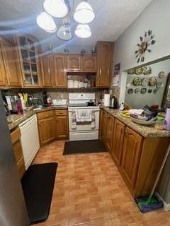 kitchen featuring white appliances