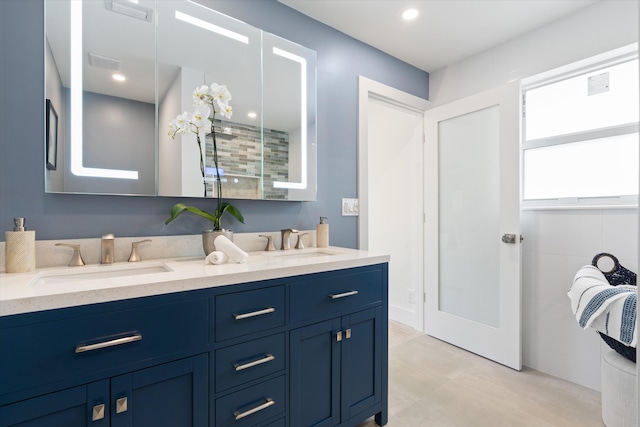 bathroom with vanity