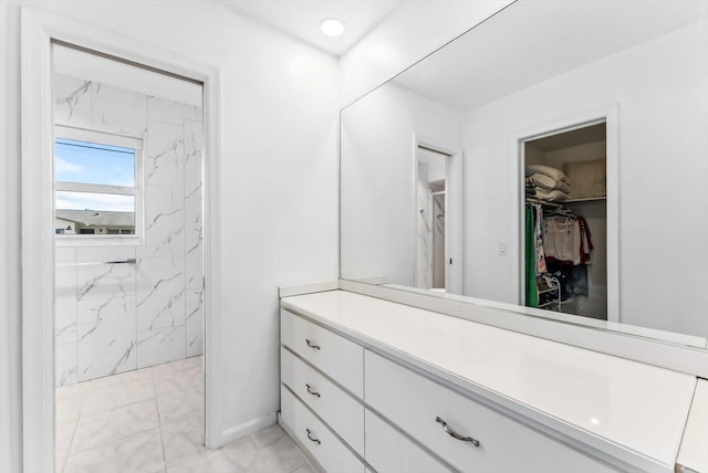 bathroom with vanity