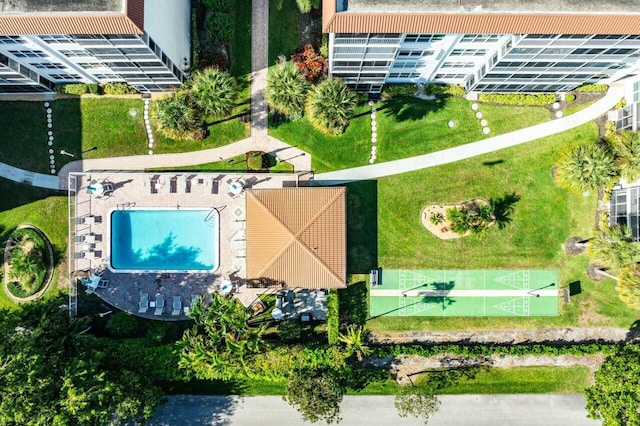 birds eye view of property