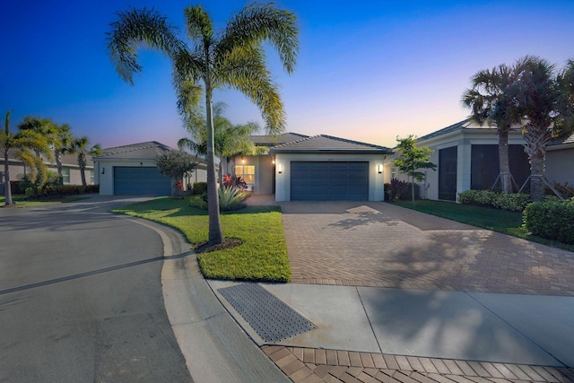 view of front of house featuring a garage