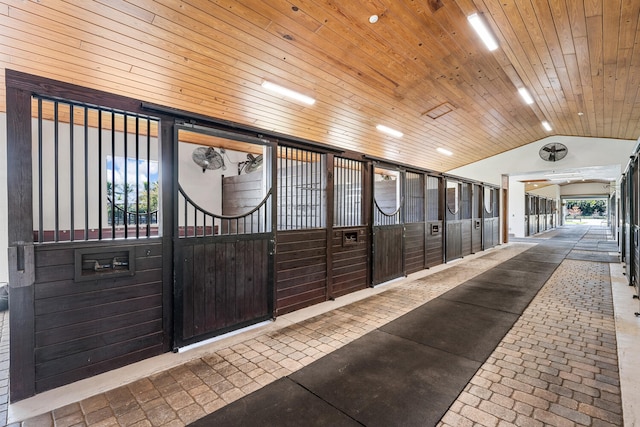 view of horse barn