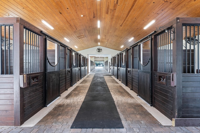 view of horse barn