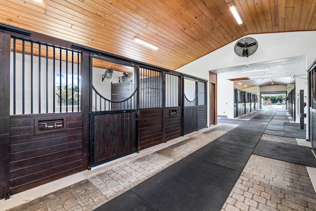 view of horse barn