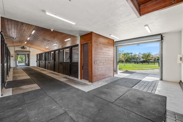 view of horse barn