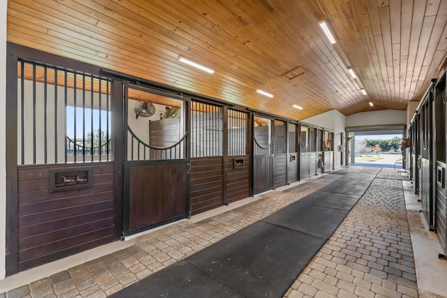 view of horse barn