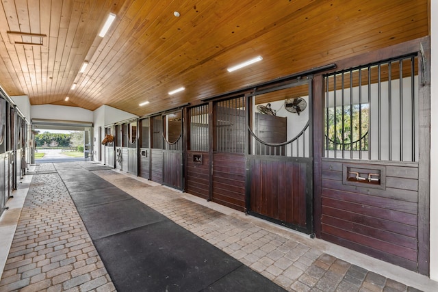 view of horse barn