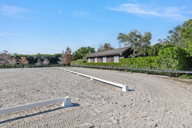 view of property's community with a rural view