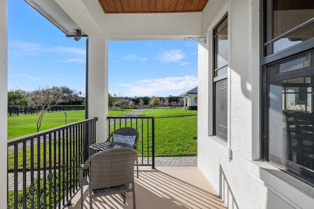 view of balcony