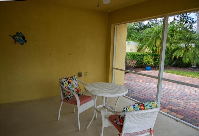 view of sunroom / solarium