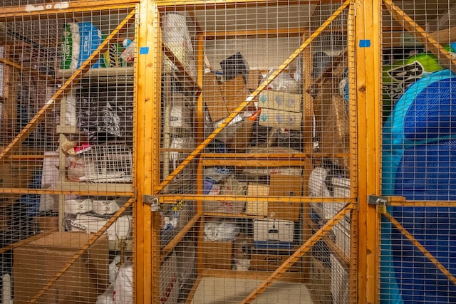 view of storage room