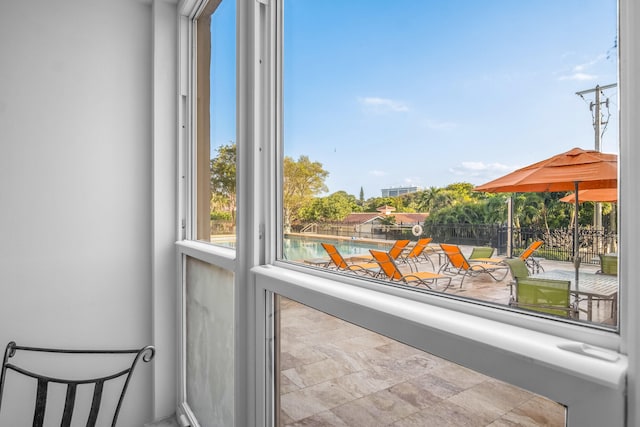 view of sunroom / solarium