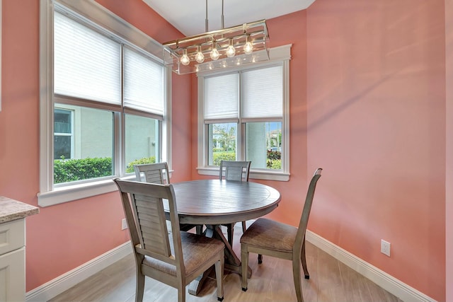 view of dining room