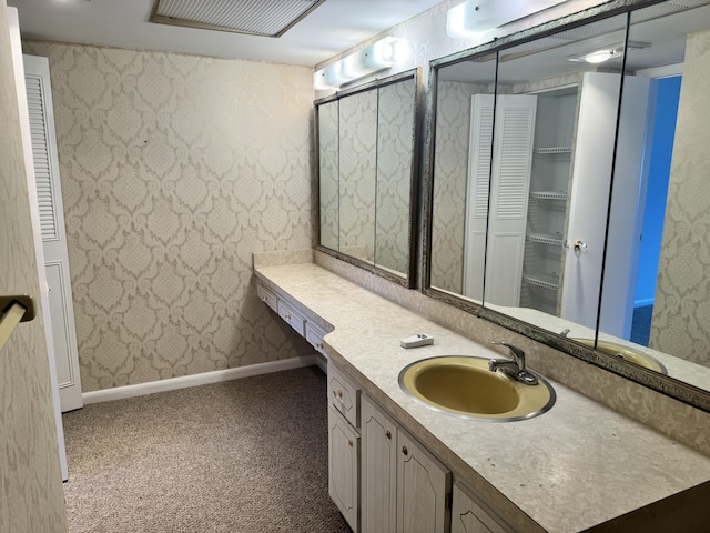 bathroom featuring vanity