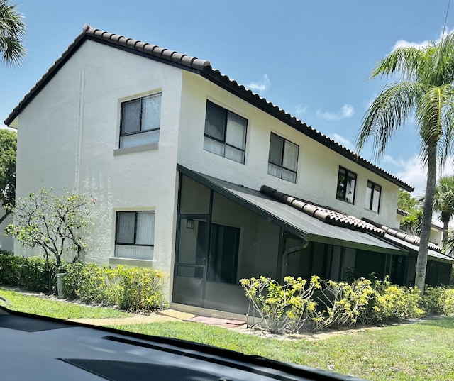 view of rear view of property