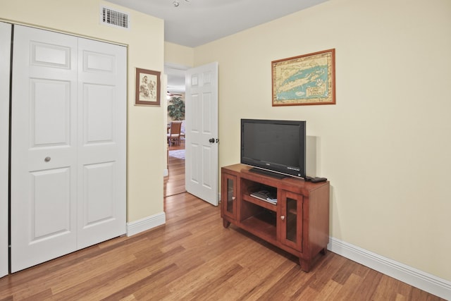 interior space featuring light hardwood / wood-style flooring