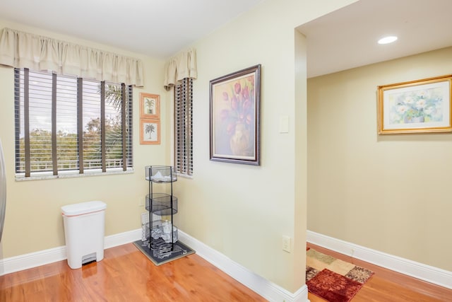 interior space featuring hardwood / wood-style flooring