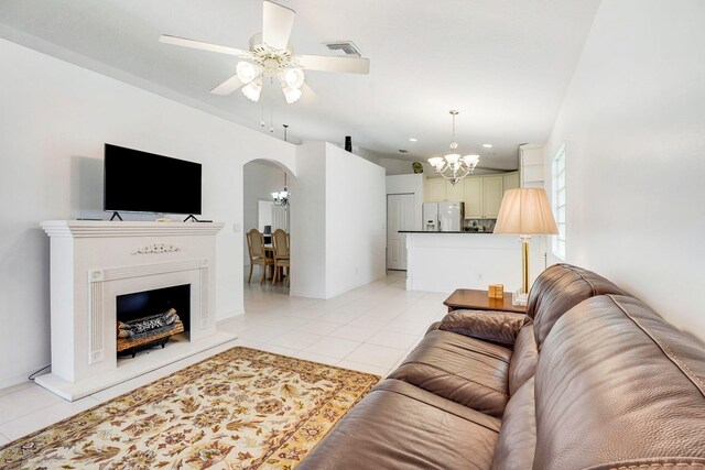 bedroom featuring ceiling fan, carpet floors, and lofted ceiling