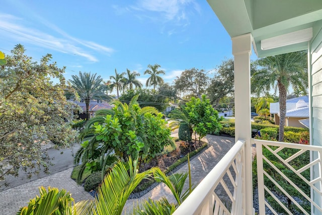 view of balcony