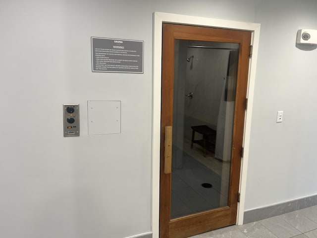 hall with baseboards