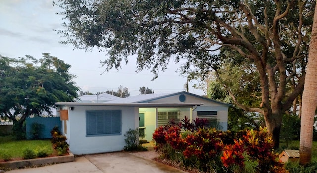 view of ranch-style house