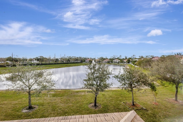 view of water feature