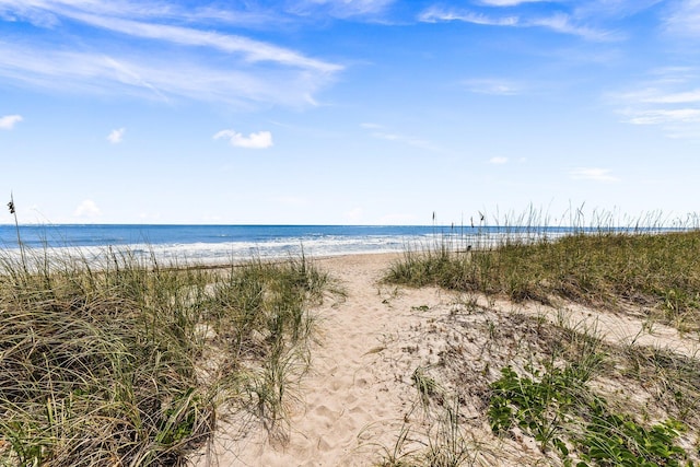 water view featuring a view of the beach