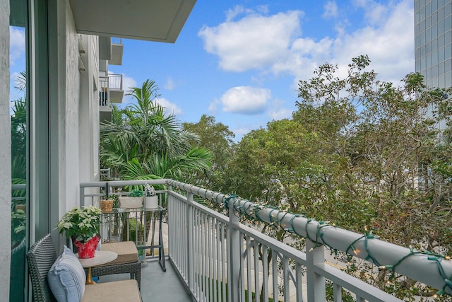 view of balcony