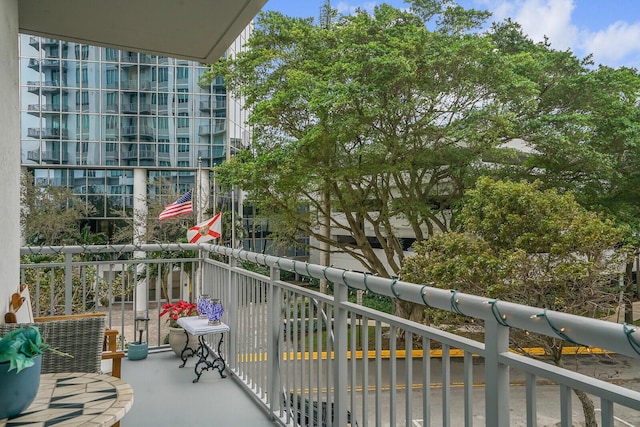 view of balcony